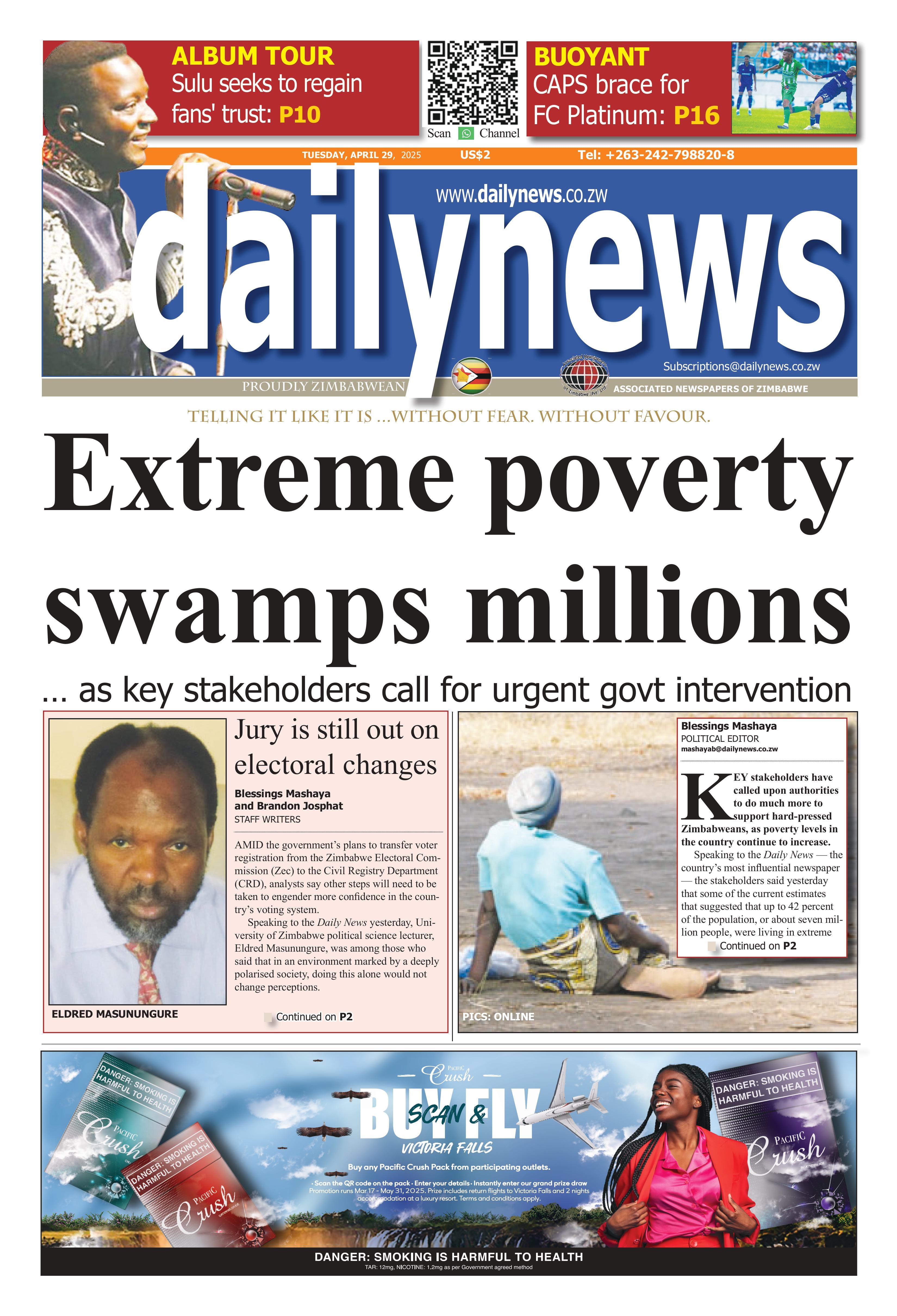 Tuesday 29 April 2025